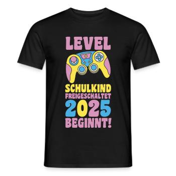Kita Abschied Erste Klasse Einschulung 2025 - Männer T-Shirt - Schwarz - Vorne - AI Model Male 178 light (178cm)