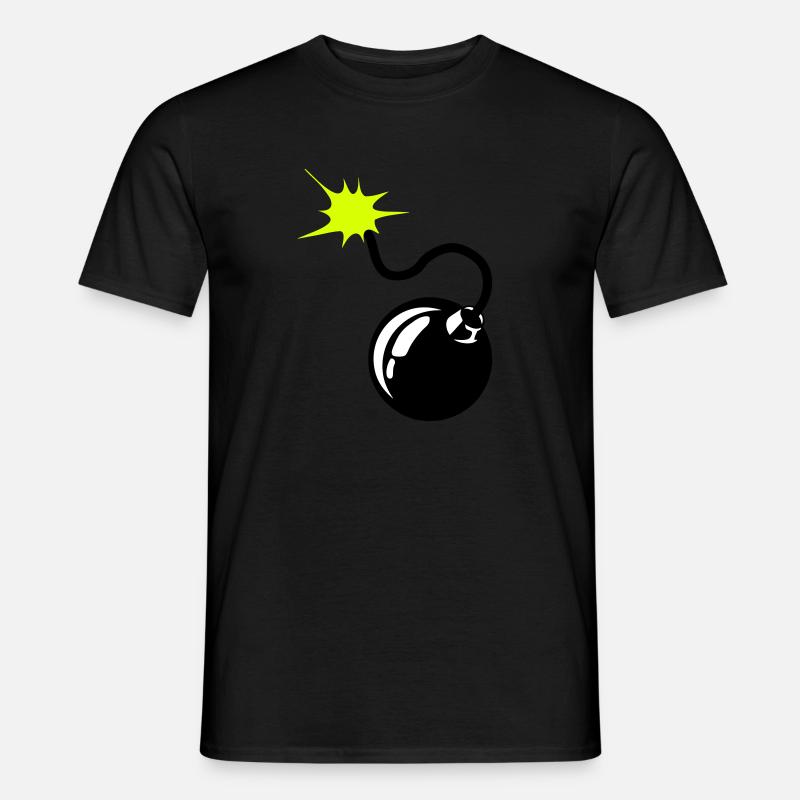 Bombe Bombe Docht 9072 - Männer T-Shirt - Schwarz
