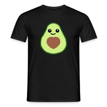 avocado - Men's T-Shirt - black - Front - AI Model Male 178 light (178cm)