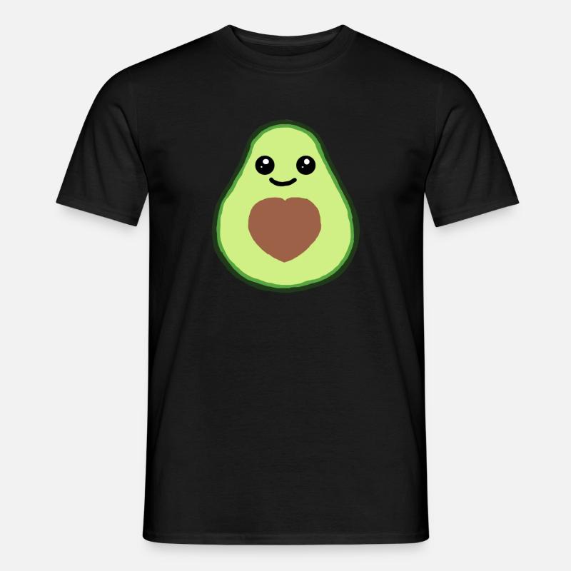 Avocado - Männer T-Shirt - Schwarz