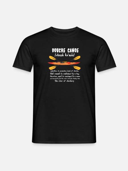 Douche Canoe Definition - Männer T-Shirt - Schwarz