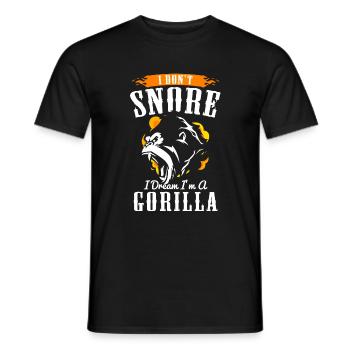 Fitness d'haltérophilie de force de gorille - T-shirt homme - noir - Devant - AI Model Male 178 light (178cm)