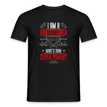 Pâtisserie Cupcake Muffin Chocolat - T-shirt homme - noir - Devant - AI Model Male 178 light (178cm)