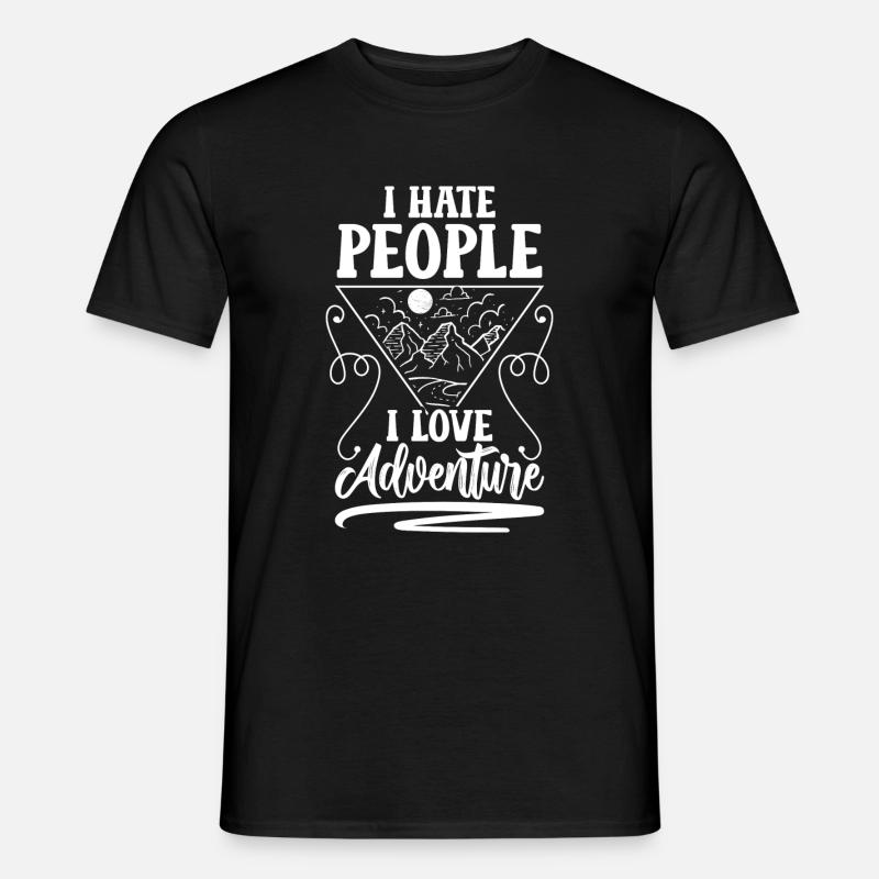 Sarcasm Crowd Aversion Common - Men's T-Shirt - black