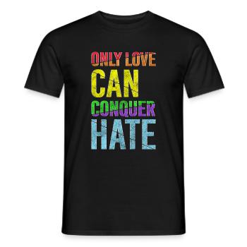 Coeur Romance Cœurs Famille - T-shirt homme - noir - Devant - AI Model Male 178 light (178cm)