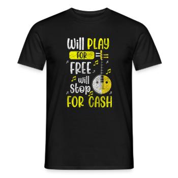 Musique de fanfare traditionnelle Musikverein Musiciens - T-shirt homme - noir - Devant - AI Model Male 178 light (178cm)