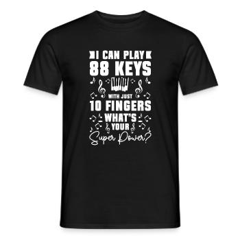 Musician Composer Classical Music School - Men's T-Shirt - black - Front - AI Model Male 178 light (178cm)
