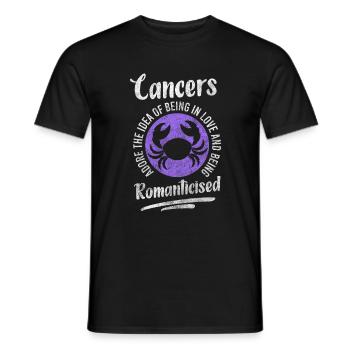Cancer Astrologie Élément Eau - T-shirt homme - noir - Devant - AI Model Male 178 light (178cm)