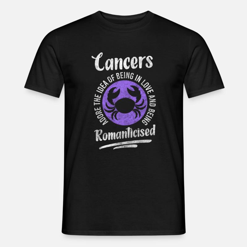 Krebs Astrologie Element Wasser - Männer T-Shirt - Schwarz