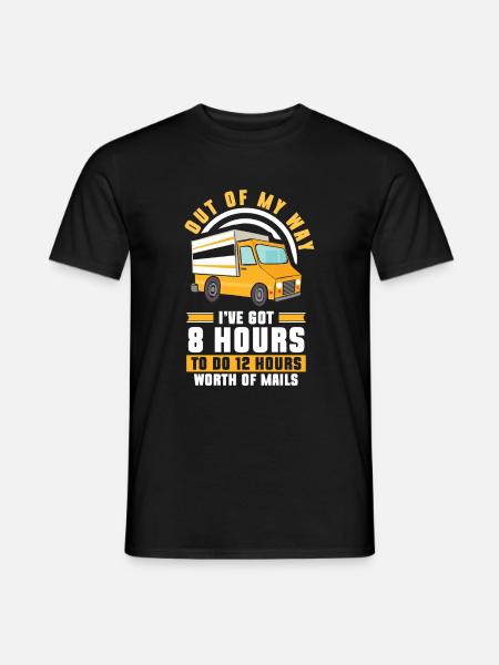 Postman Postman Parcels Courier Service - Men's T-Shirt - black