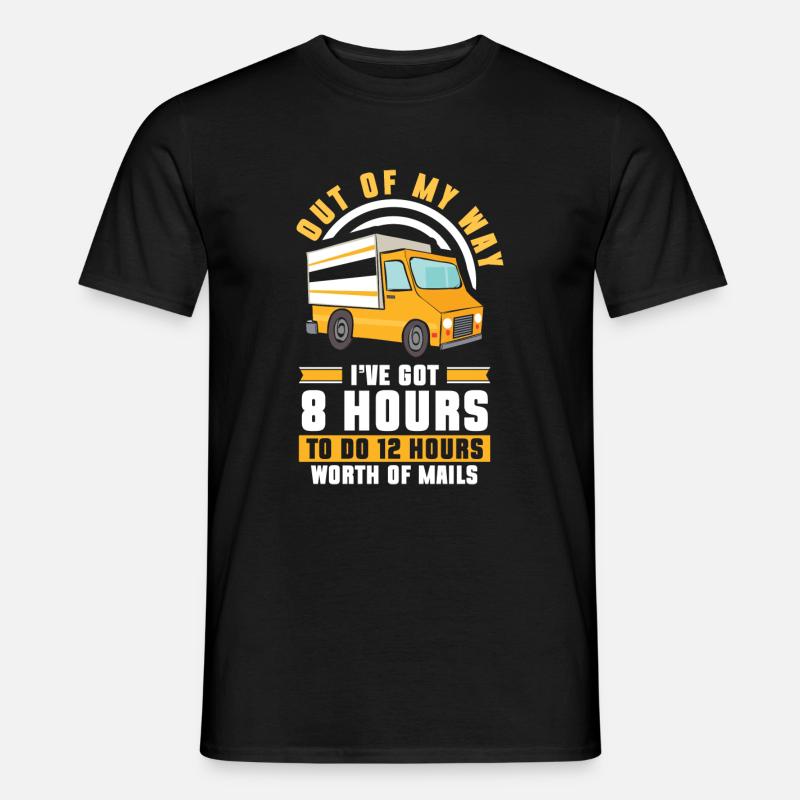 Postman Postman Parcels Courier Service - Men's T-Shirt - black