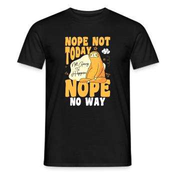 Schläfer Schlummern Müde - Männer T-Shirt - Schwarz - Vorne - AI Model Male 178 light (178cm)