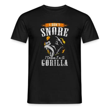 Gorilla Tier Dschungel Schimpanse - Männer T-Shirt - Schwarz - Vorne - AI Model Male 178 light (178cm)