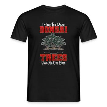 Bonsai Gardener Relaxation Garden - Men's T-Shirt - black - Front - AI Model Male 178 light (178cm)