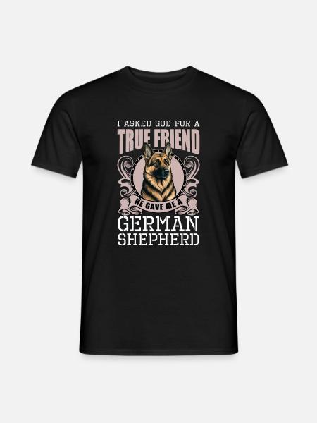 German Shepherd Pet Service Dog - Men's T-Shirt - black