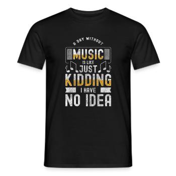 Musique Taste Band Lifestyle - T-shirt homme - noir - Devant - AI Model Male 178 light (178cm)