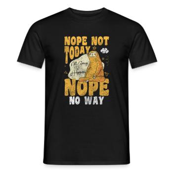 Sleepy Head Dreaming Resting Pillow - Men's T-Shirt - black - Front - AI Model Male 178 light (178cm)