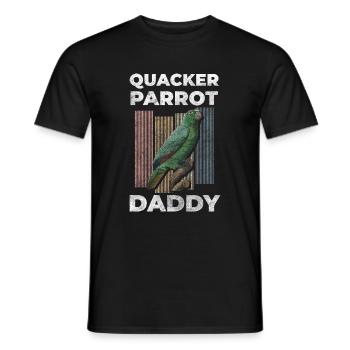 Vogel Federn Graupapagei Natur - Männer T-Shirt - Schwarz - Vorne - AI Model Male 178 light (178cm)