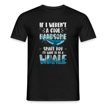 Wal Ozean Maritim - Männer T-Shirt - Schwarz - Vorne - AI Model Male 178 light (178cm)