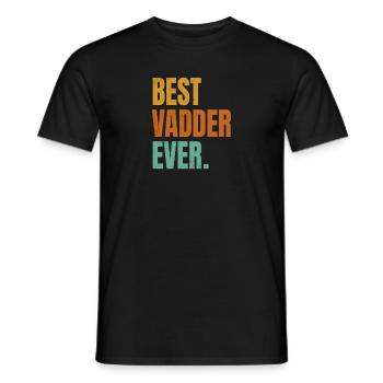 Best Vadder Ever Vater Papa Vati - Männer T-Shirt - Schwarz - Vorne - AI Model Male 178 light (178cm)