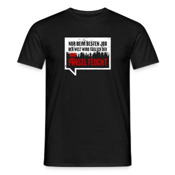 Maler: Bester Job der Welt - Männer T-Shirt - Schwarz - Vorne - AI Model Male 178 light (178cm)