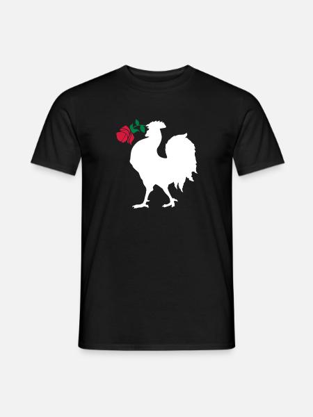 Rugby - All Bleus Coq Rose - Men's T-Shirt - black