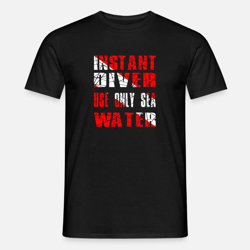 INSTANT DIVER - Männer T-Shirt - Schwarz