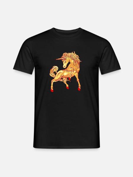 Licorne d'Or - T-shirt homme - noir