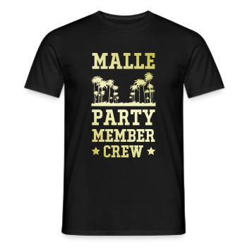 Équipage de Malle Party - T-shirt homme - noir - Devant - AI Model Male 178 light (178cm)