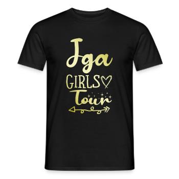 Jga Junggesellinnen Girls Tour - Männer T-Shirt - Schwarz - Vorne - AI Model Male 178 light (178cm)