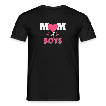Mutter von Jungs Mutter Muttertag Geschenk - Männer T-Shirt - Schwarz - Vorne - AI Model Male 178 light (178cm)