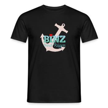 Binz bien-aimé - T-shirt homme - noir - Devant - AI Model Male 178 light (178cm)