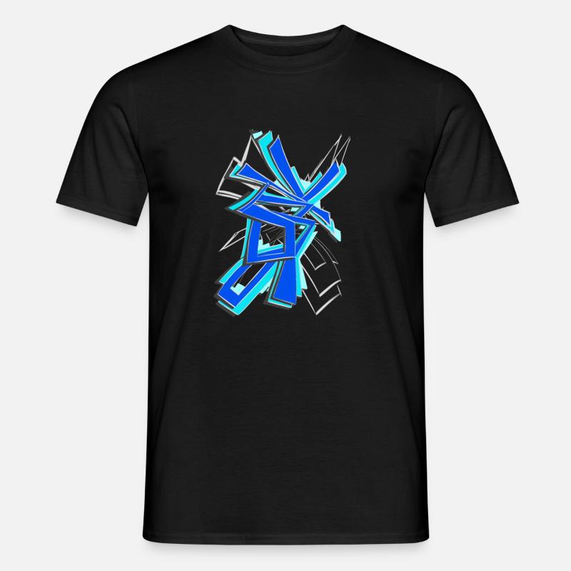 Graffiti - Männer T-Shirt - Schwarz