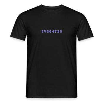 sys64738 - Männer T-Shirt - Schwarz - Vorne - AI Model Male 178 light (178cm)