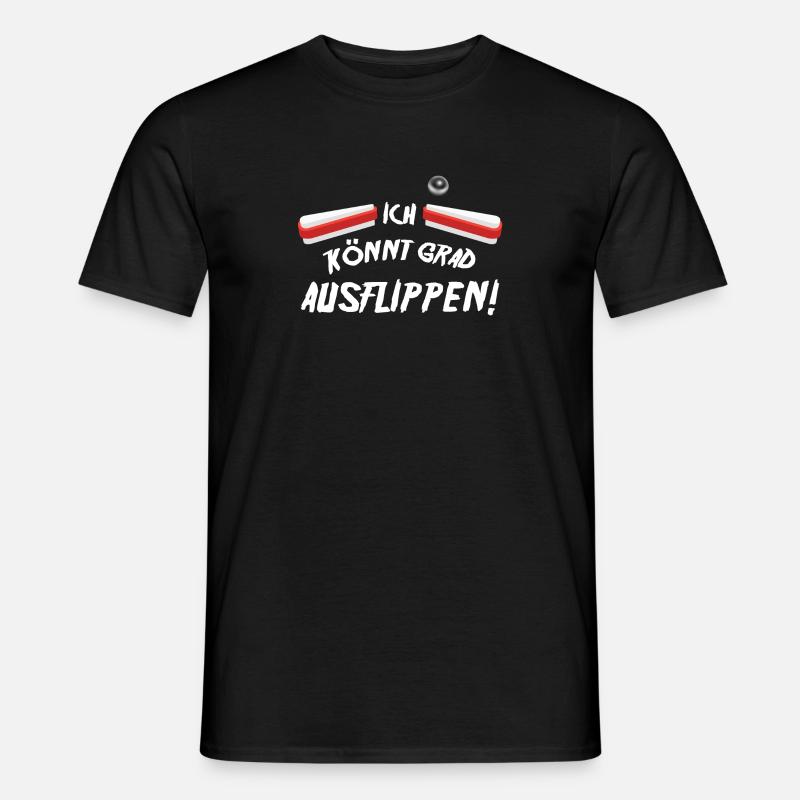Flipper Spruch - Männer T-Shirt - Schwarz