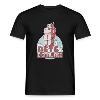 Les nouveaux animaux de l'ère numérique - T-shirt homme - noir - Devant - AI Model Male 178 light (178cm)