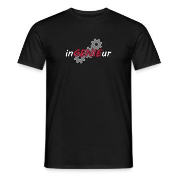 inGENIEur - Männer T-Shirt - Schwarz - Vorne - AI Model Male 178 light (178cm)