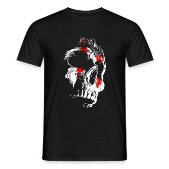 Toter Horror Clown - Skull Schädel Totenkopf - Männer T-Shirt - Schwarz - Vorne - AI Model Male 178 light (178cm)