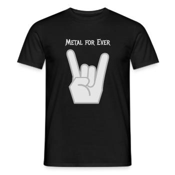 Metal - Männer T-Shirt - Schwarz - Vorne - AI Model Male 178 light (178cm)