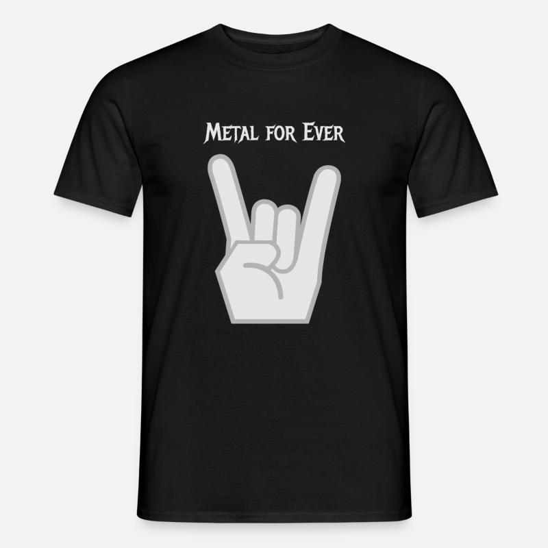 Metal - Männer T-Shirt - Schwarz