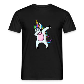 Dabbing Unicorn Dab dabbendes Licorne - T-shirt homme - noir - Devant - AI Model Male 178 light (178cm)
