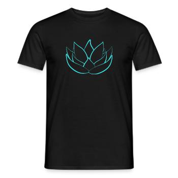 lotus - T-shirt homme - noir - Devant - AI Model Male 178 light (178cm)