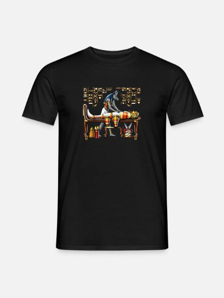 Anubis Egyptian God - Men's T-Shirt - black