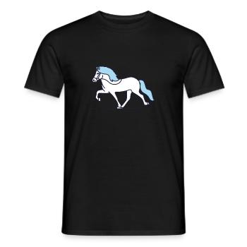 Cheval - Cheval islandais - AMI ISLANDAIS - T-shirt homme - noir - Devant - AI Model Male 178 light (178cm)