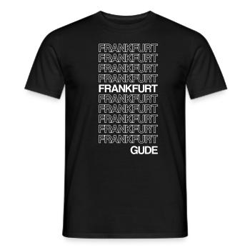 Das gudeste Frankfurt Shirt - Männer T-Shirt - Schwarz - Vorne - AI Model Male 178 light (178cm)