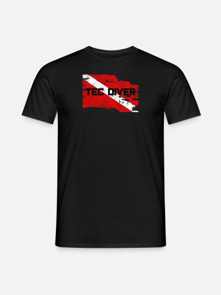 TEC DIVER - Men's T-Shirt - black