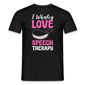 Speech pathologist - Men's T-Shirt - black - Front - AI Model Male 178 light (178cm)