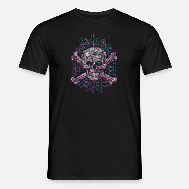 Fatal Error (Skull) - Men's T-shirt - black