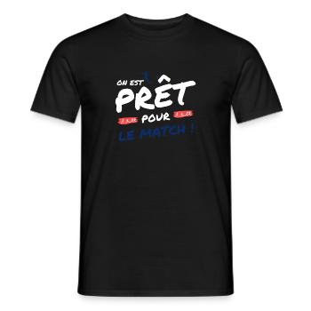 Football France - équipe de football de football - T-shirt homme - noir - Devant - AI Model Male 178 light (178cm)