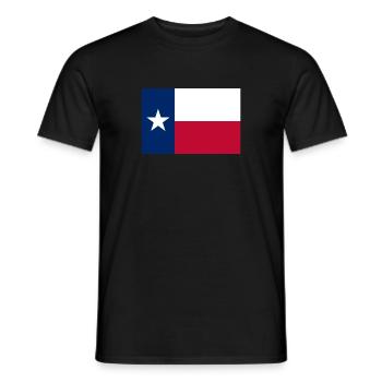 Texas Texas flag drapeau - T-shirt homme - noir - Devant - AI Model Male 178 light (178cm)